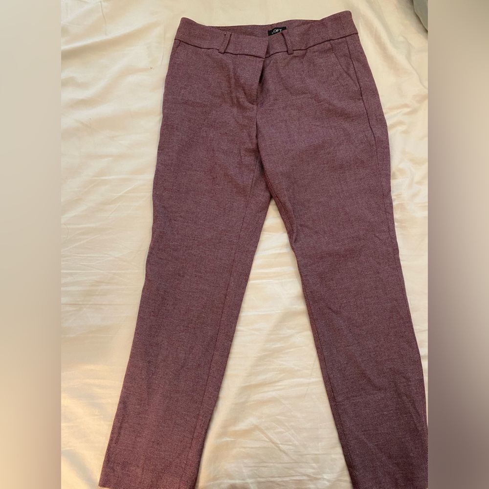 Loft Marisa dress pant with tie belt